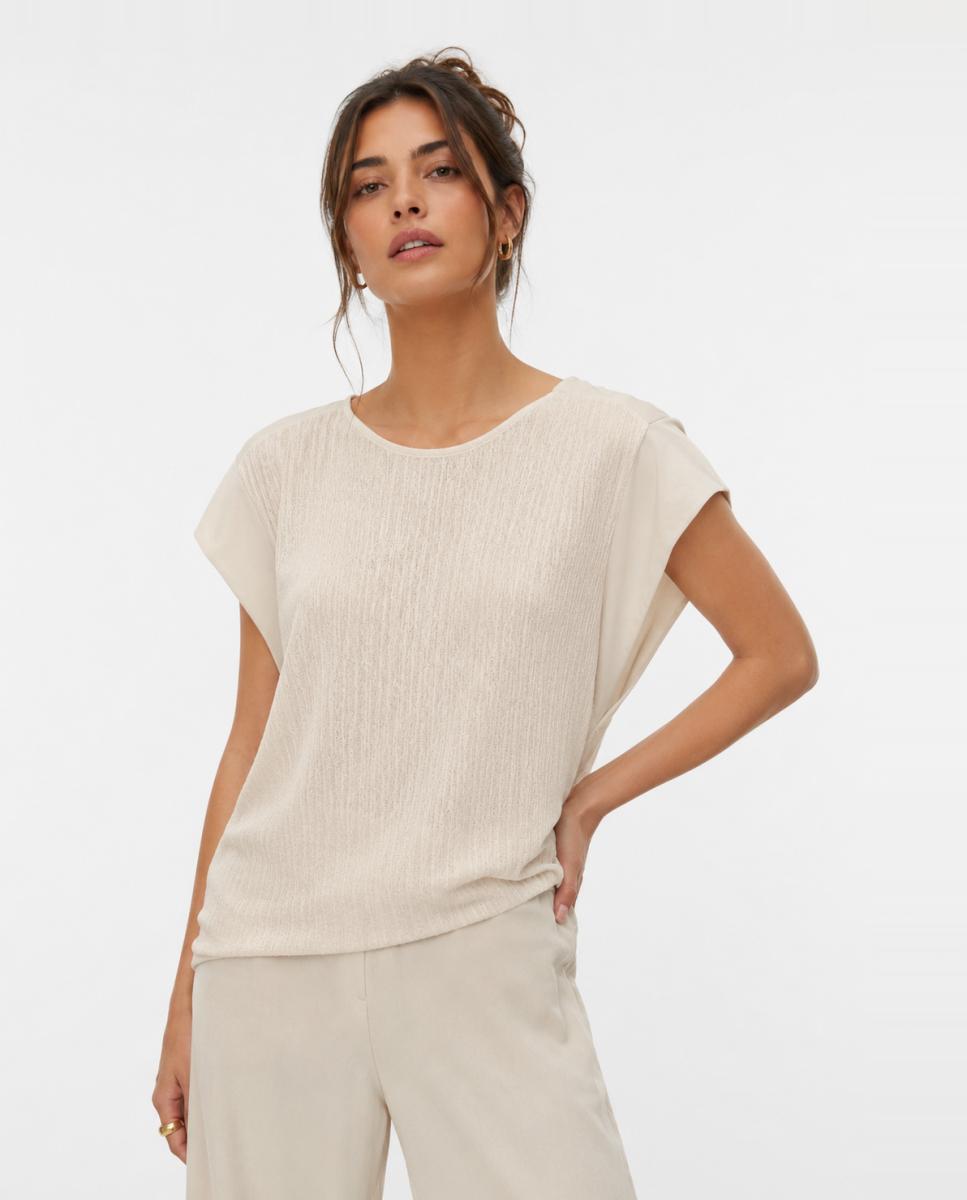 Imagen 2 de Camiseta manga corta cuello redondo - Vero Moda - Blanco Blanco