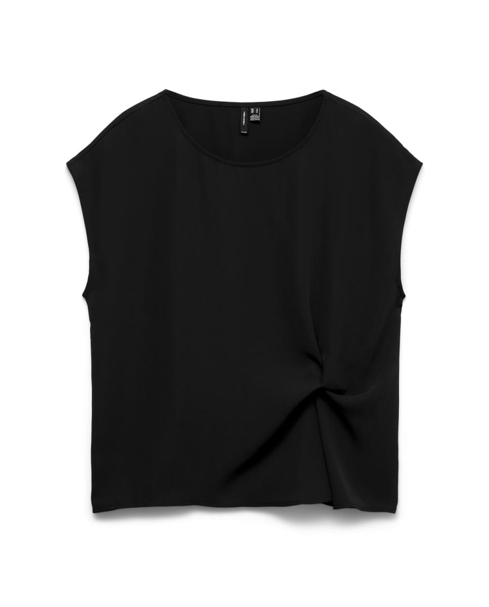 Imagen 5 de Top manga sisa con detalle nudo - Vero Moda - Negro Negro