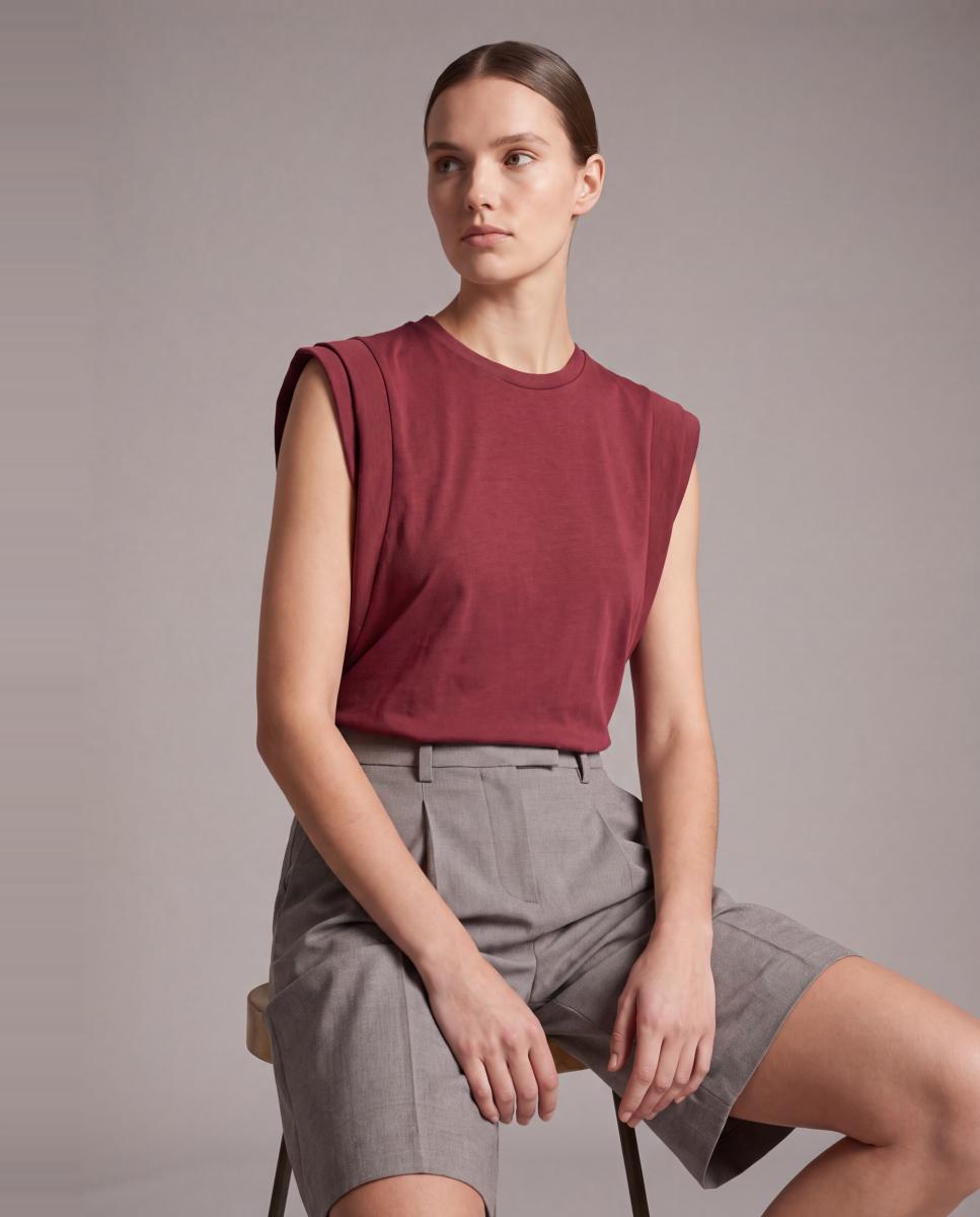 Top recto manga sisa - Vero Moda - Teja Teja-2