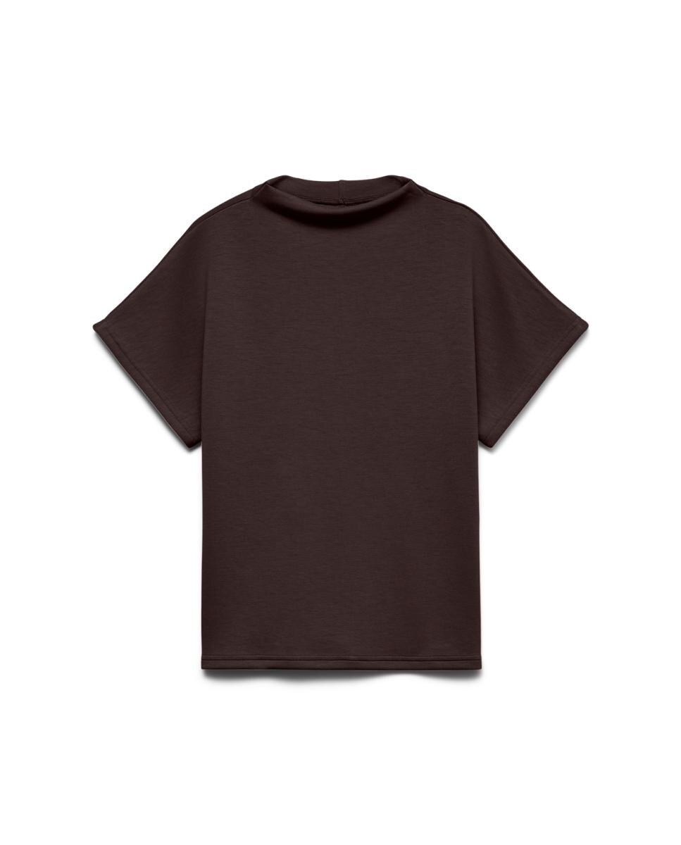 Camiseta manga corta tejido suave de mujer - Vero Moda - Marrón oscuro Marrón oscuro-3