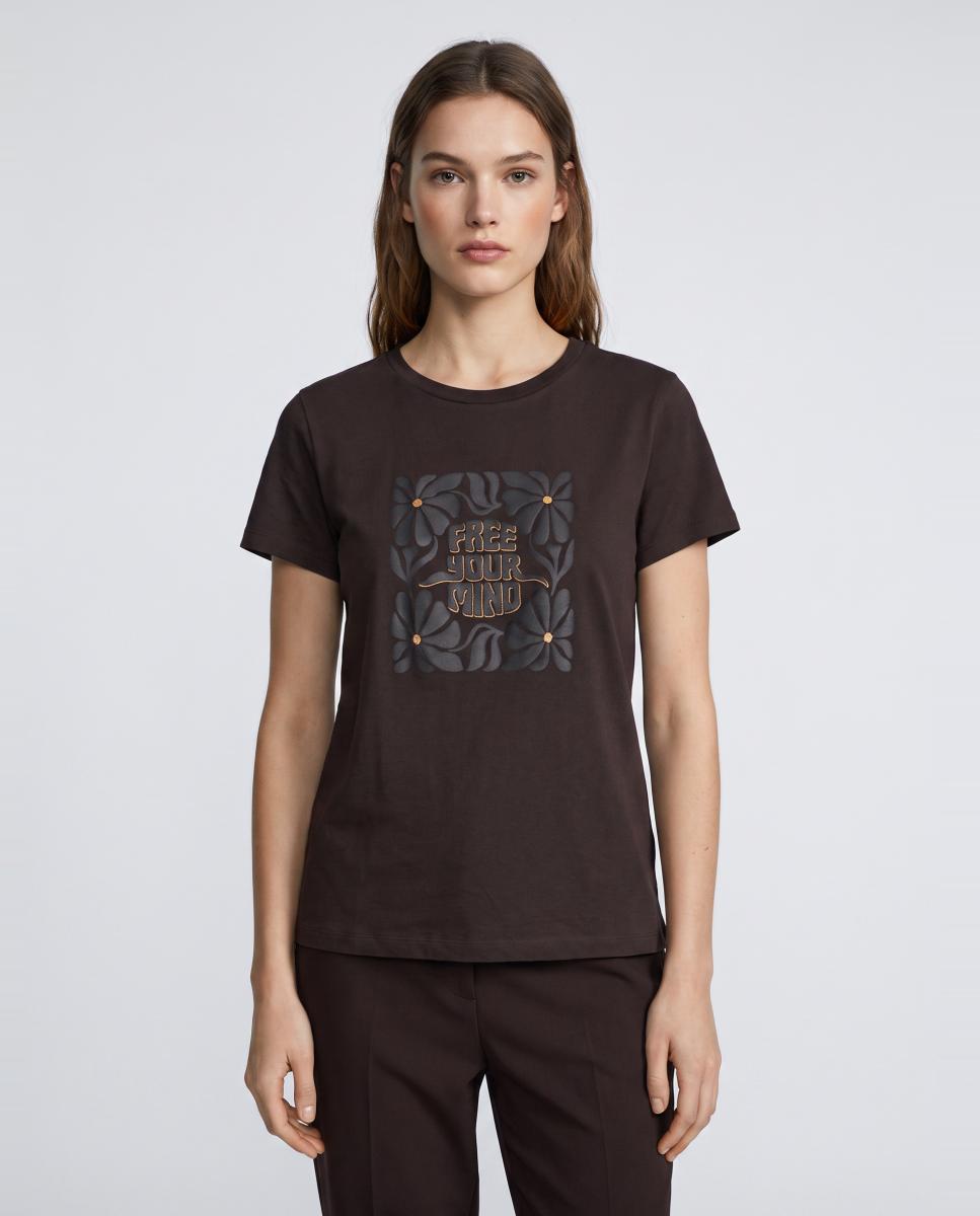 Imagem 0 de T-shirt Básica com Estampado