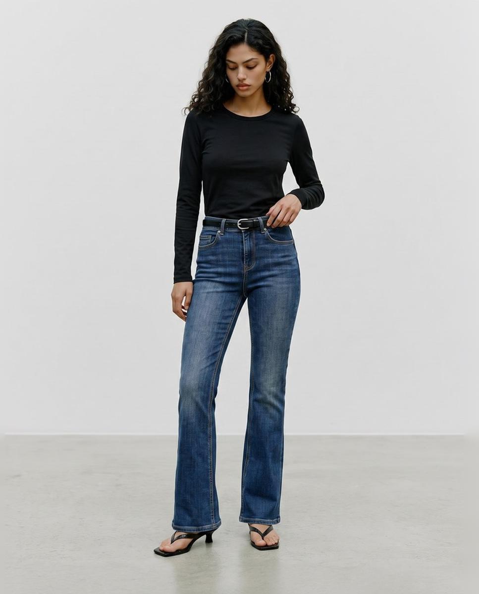Camiseta básica de manga larga - Vero Moda - Negro Negro-5