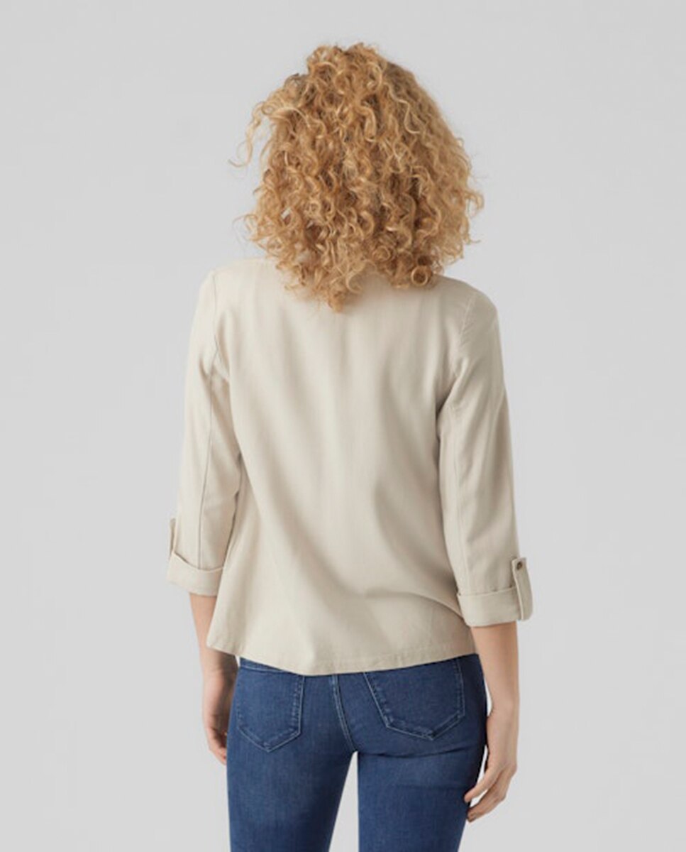 Imagen 2 de Blazer clásica de mujer abierta - Vero Moda - Piedra Piedra