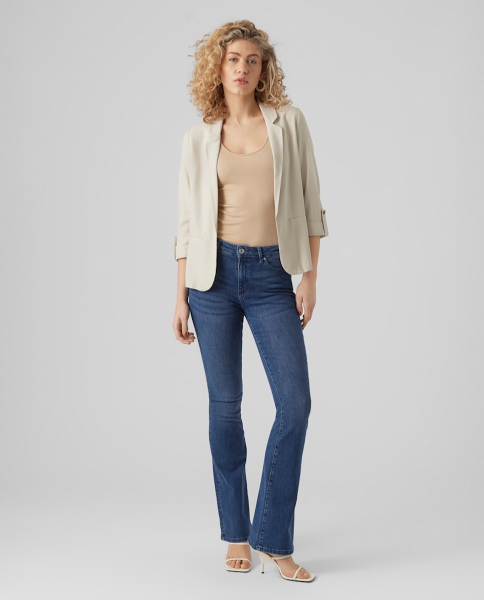 Imagen 5 de Blazer clásica de mujer abierta - Vero Moda - Piedra Piedra