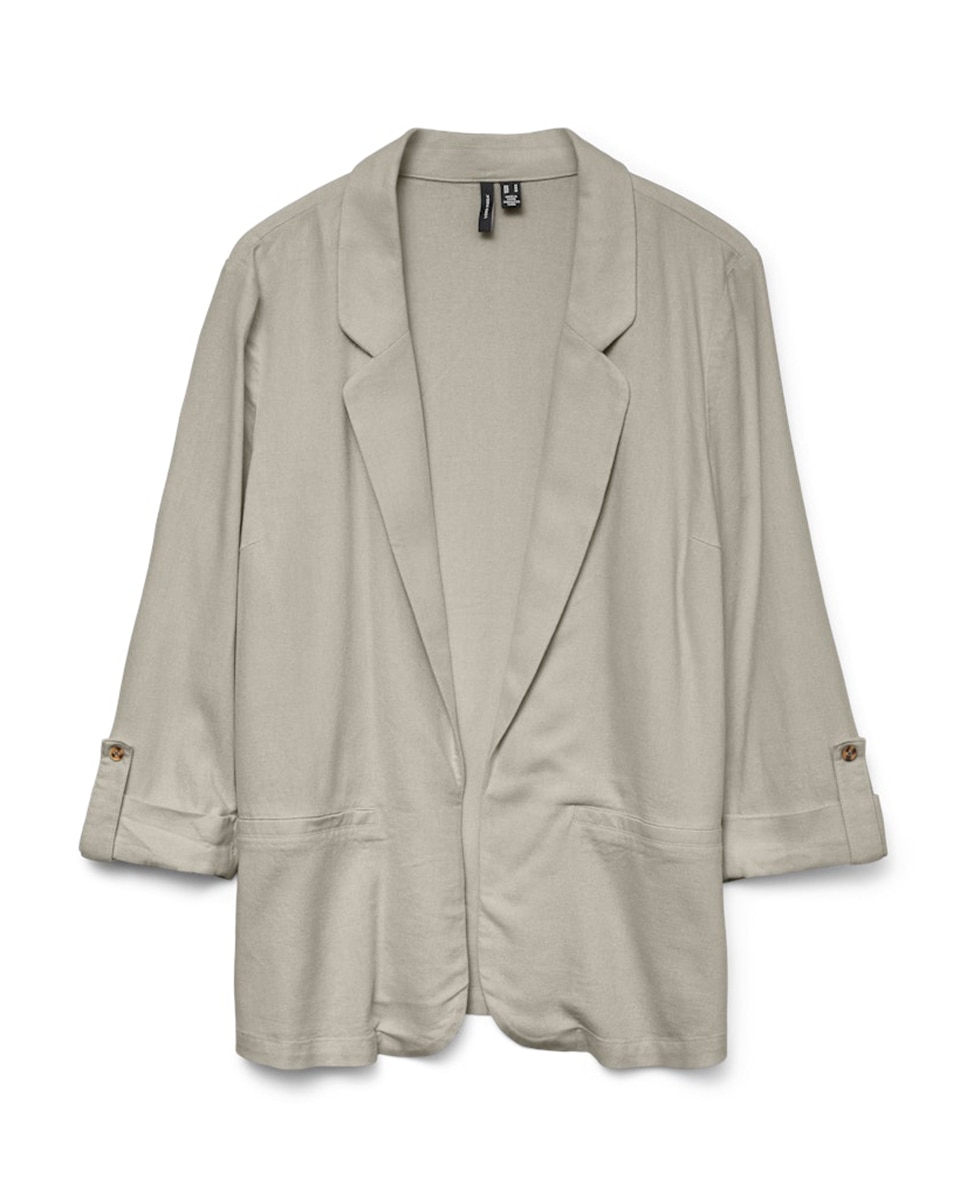 Imagen 4 de Blazer clásica de mujer abierta - Vero Moda - Piedra Piedra