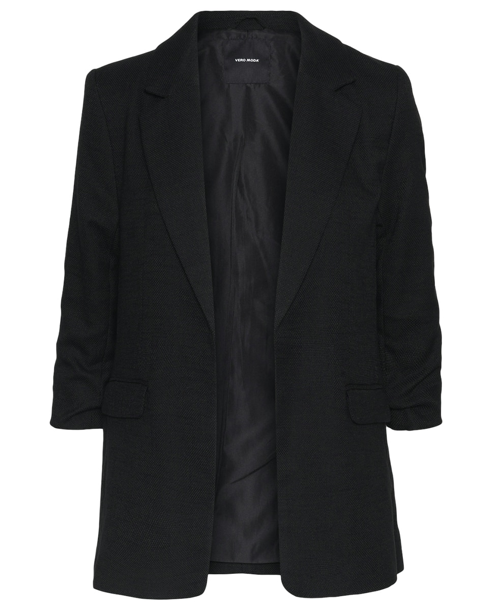 Blazer com Manga 3/4 Preto-5