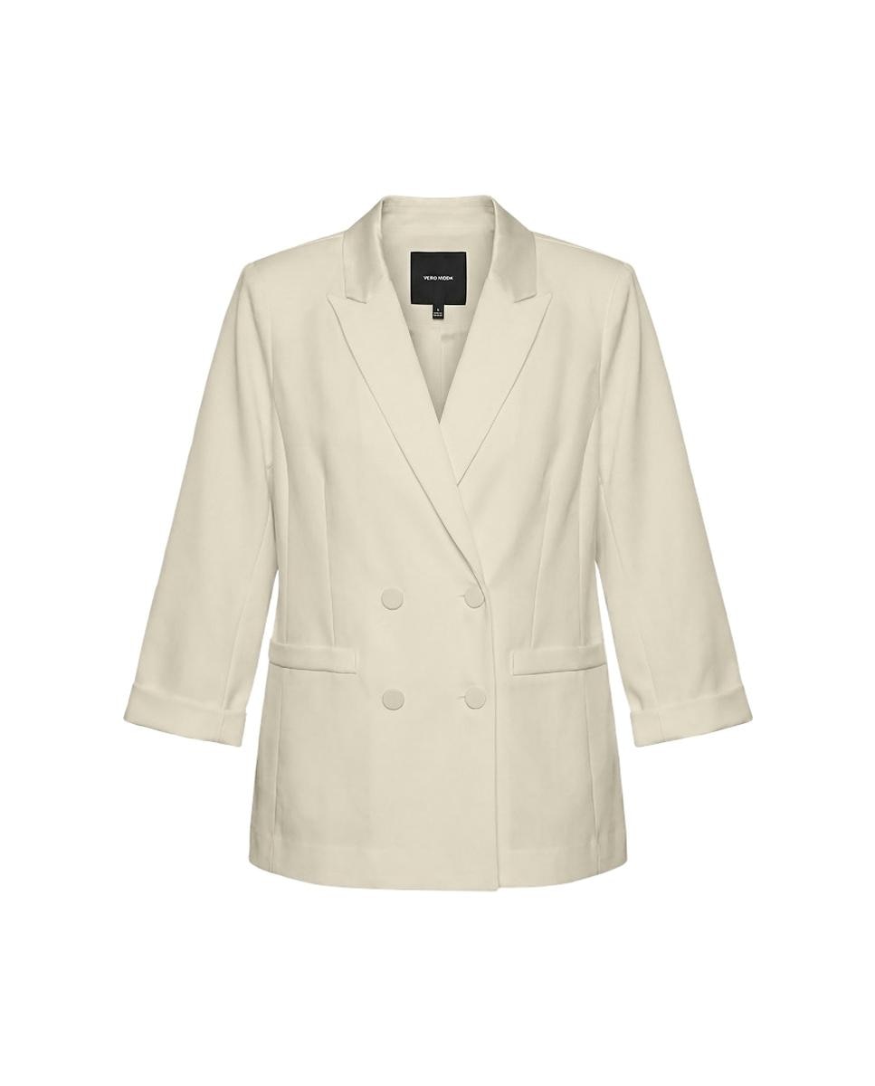 Blazer de vestir de mujer con doble botón - Vero Moda - Blanco hielo Blanco hielo-3