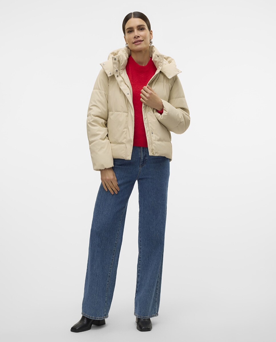 Abrigo acolchado con gorro de mujer · Vero Moda · El Corte Inglés