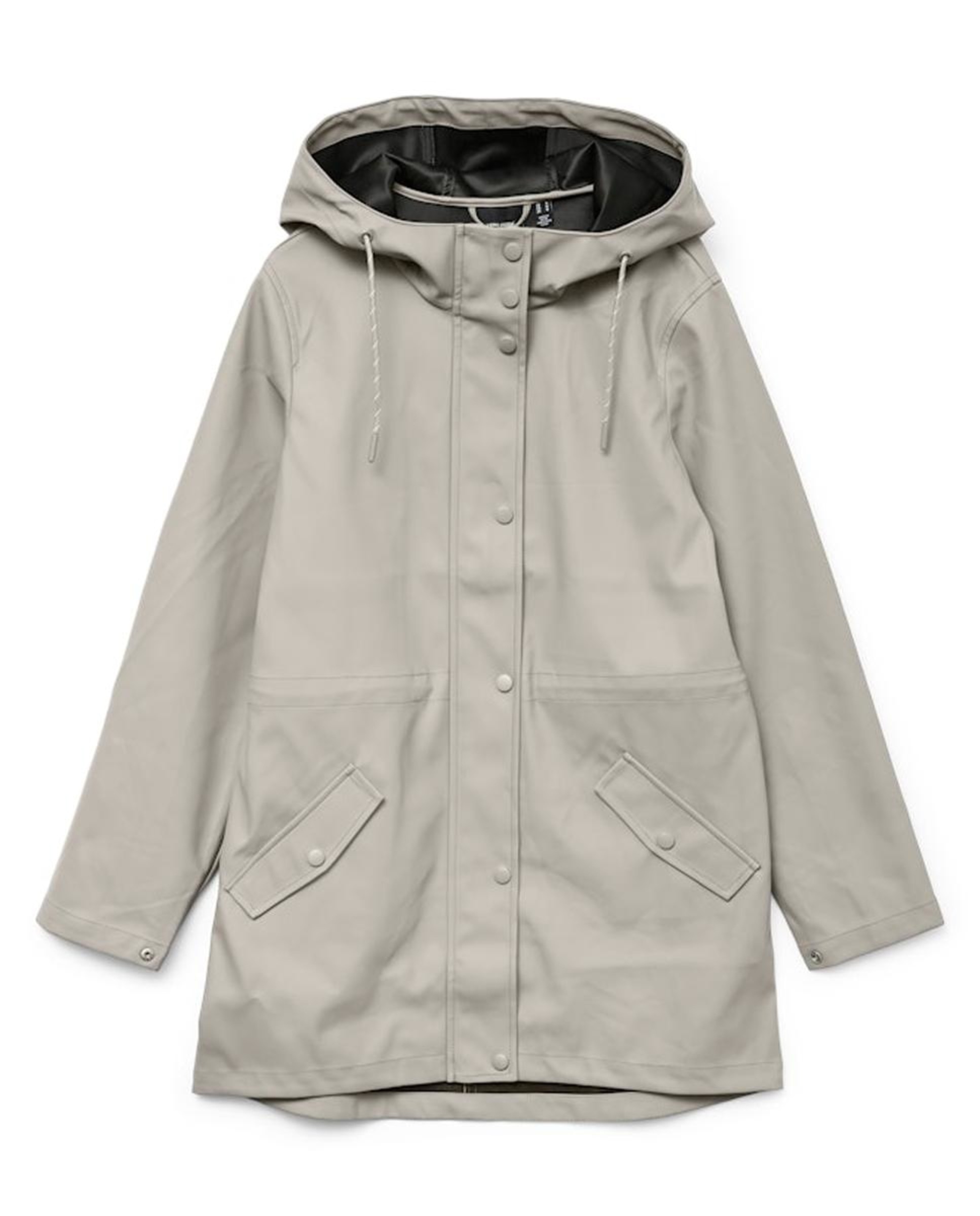 Chubasquero de mujer manga larga con capucha - Vero Moda - Azul índigo Gris claro-6