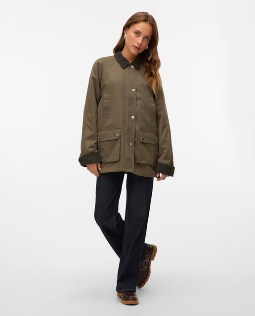 Imagen 0 de Chaqueta oversize de mujer con cuello camisa