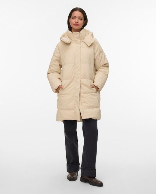 Imagen 0 de Abrigo midi de mujer acolchado