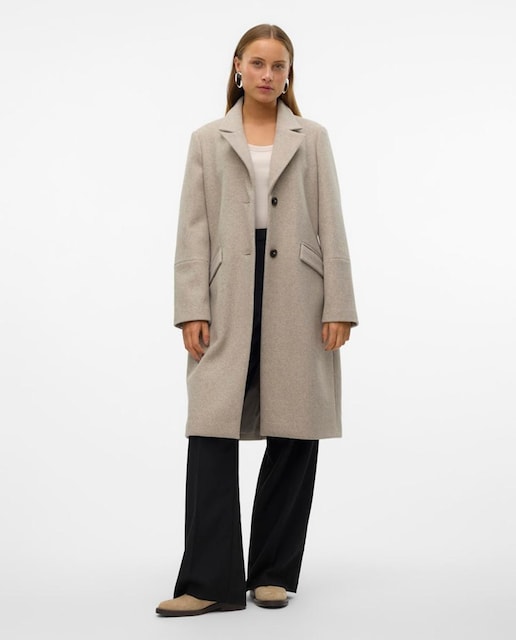 Imagen 0 de Abrigo tejido soft de mujer midi