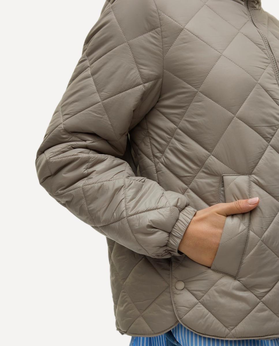 Casaco Acolchoado com Bolsos Pedra-2