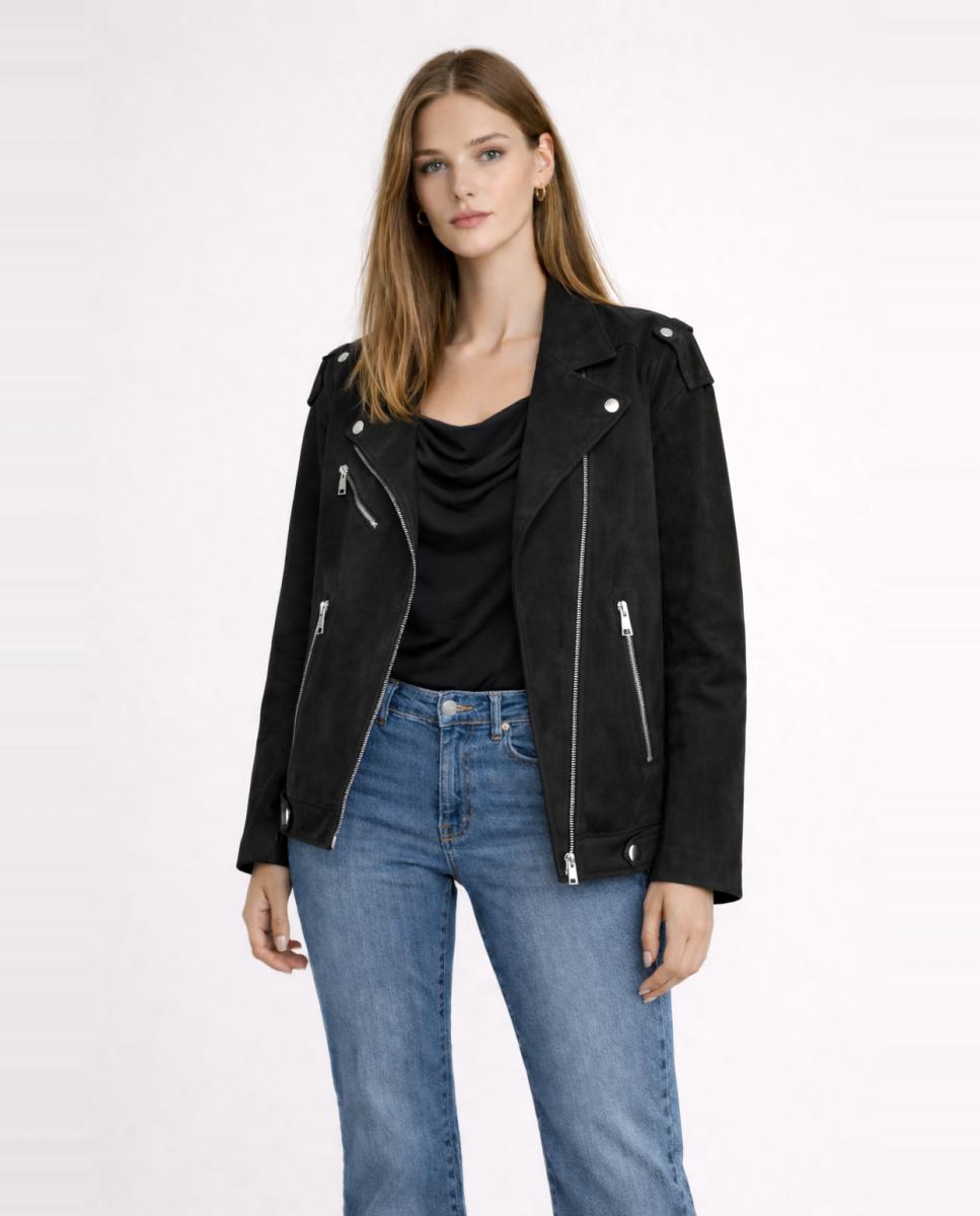 Vero Moda - Chaqueta oversize de mujer efecto ante.