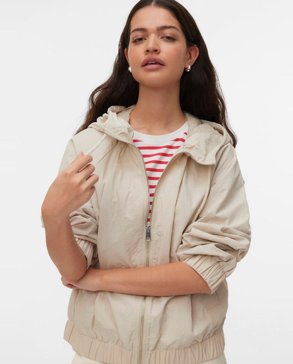 Imagen 0 de Chaqueta ligera con capucha Blanco hielo