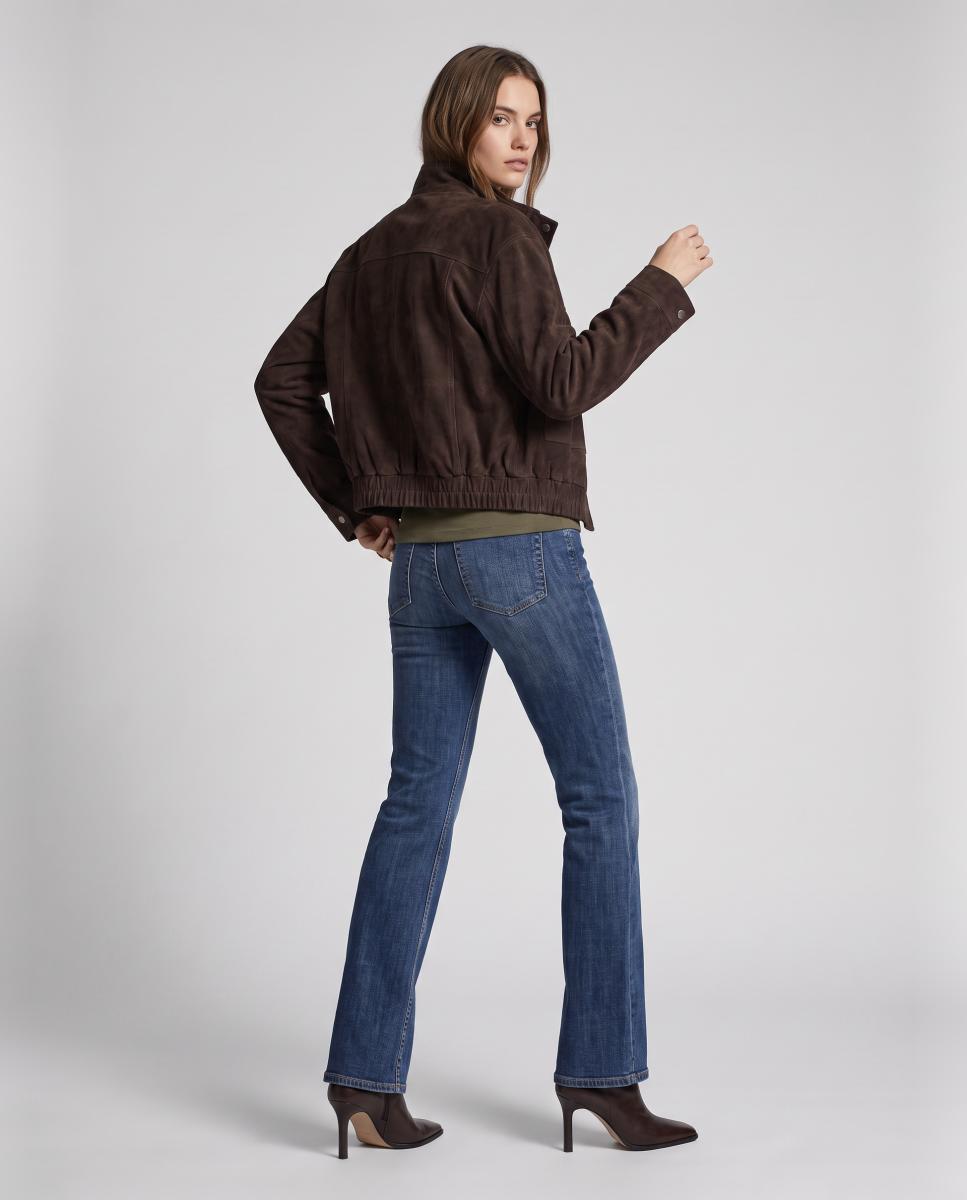 Imagen 2 de Chaqueta de ante estilo bomber - Vero Moda - Marrón oscuro Marrón oscuro
