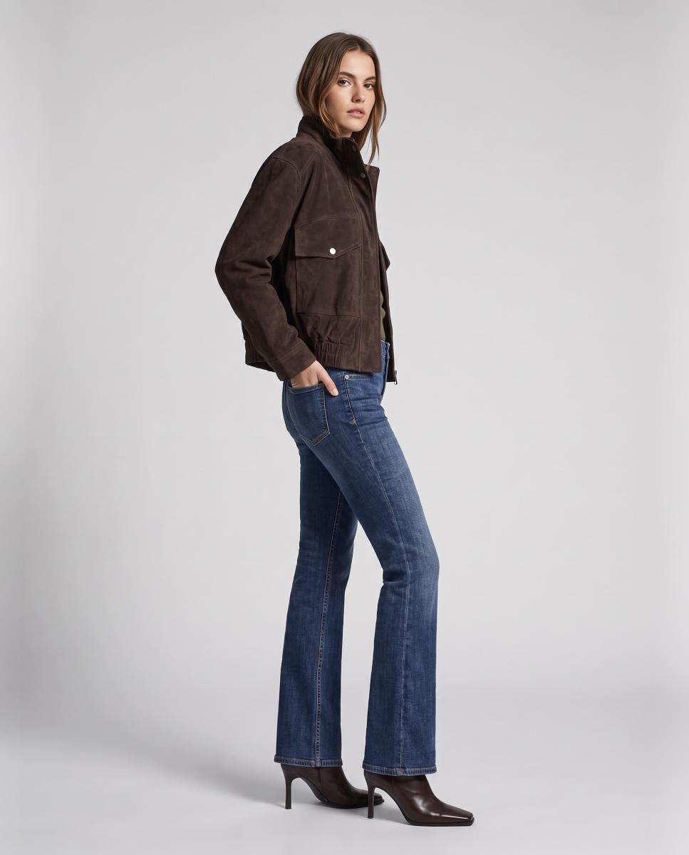 Imagen 3 de Chaqueta de ante estilo bomber - Vero Moda - Marrón oscuro Marrón oscuro