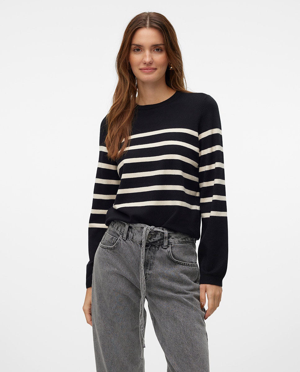 Vero Moda - Jersey de punto de mujer de rayas.
