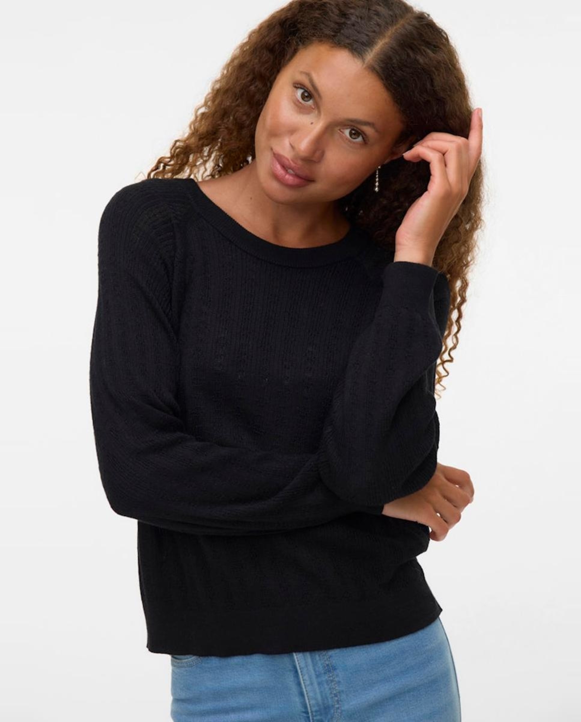 Imagem 0 de Camisola de Malha Fina com Manga Comprida