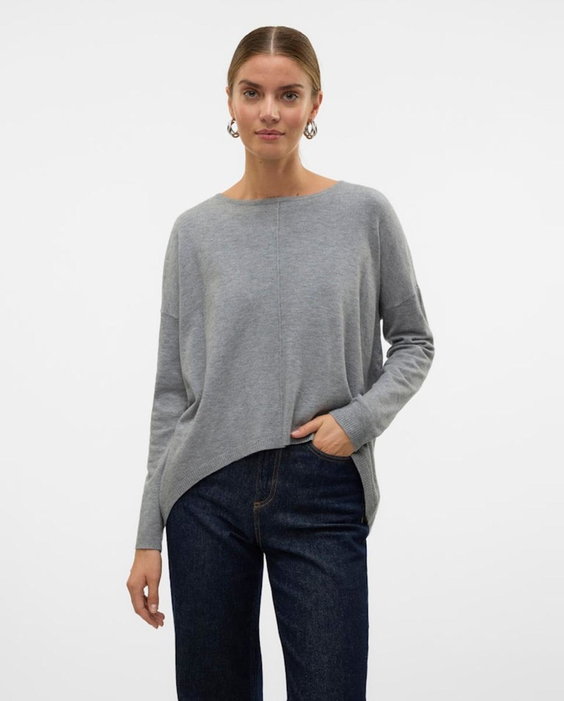 Imagem 0 de Camisola de Malha Fina com Corte Largo