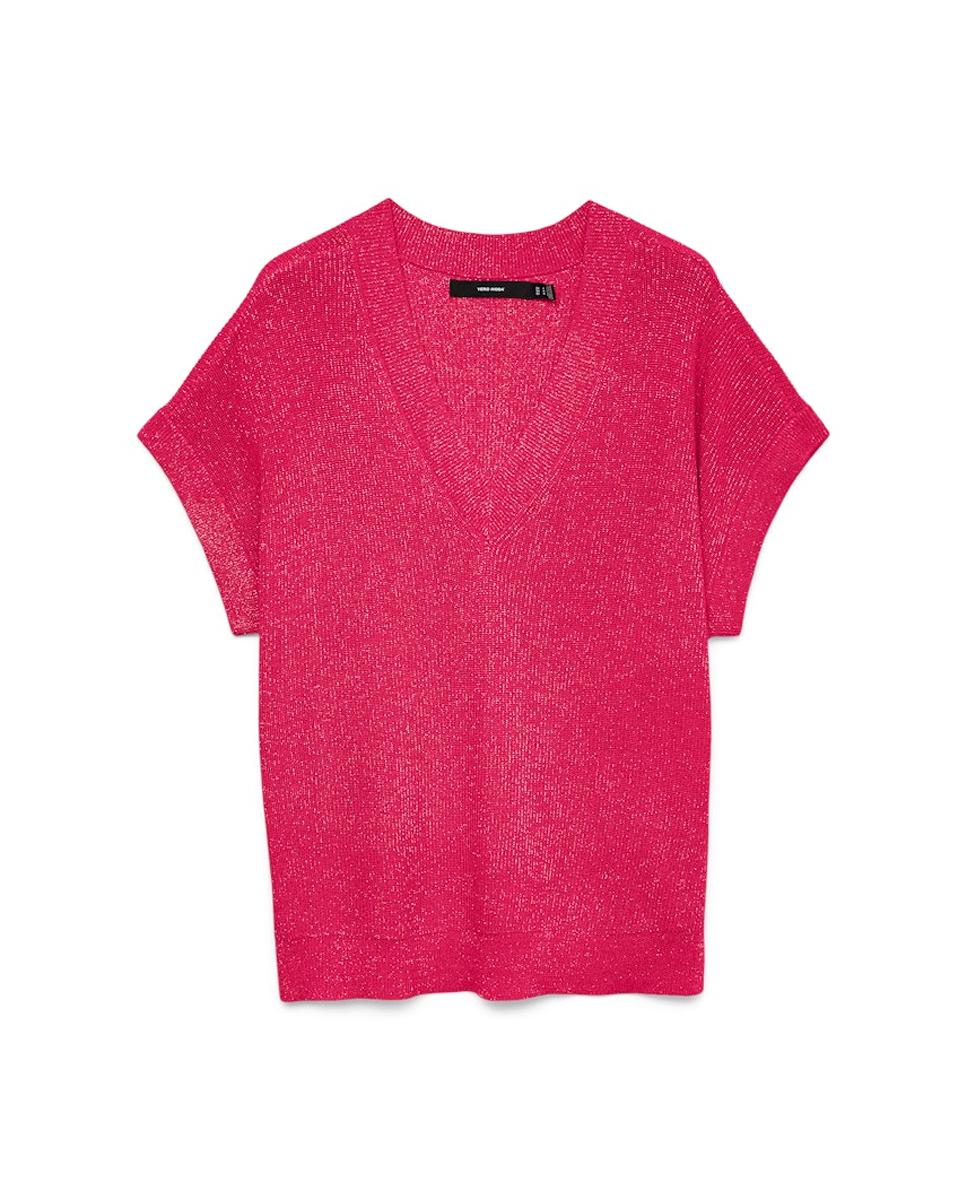 Top de Malha Fina com Detalhe de Brilho Roxo-6