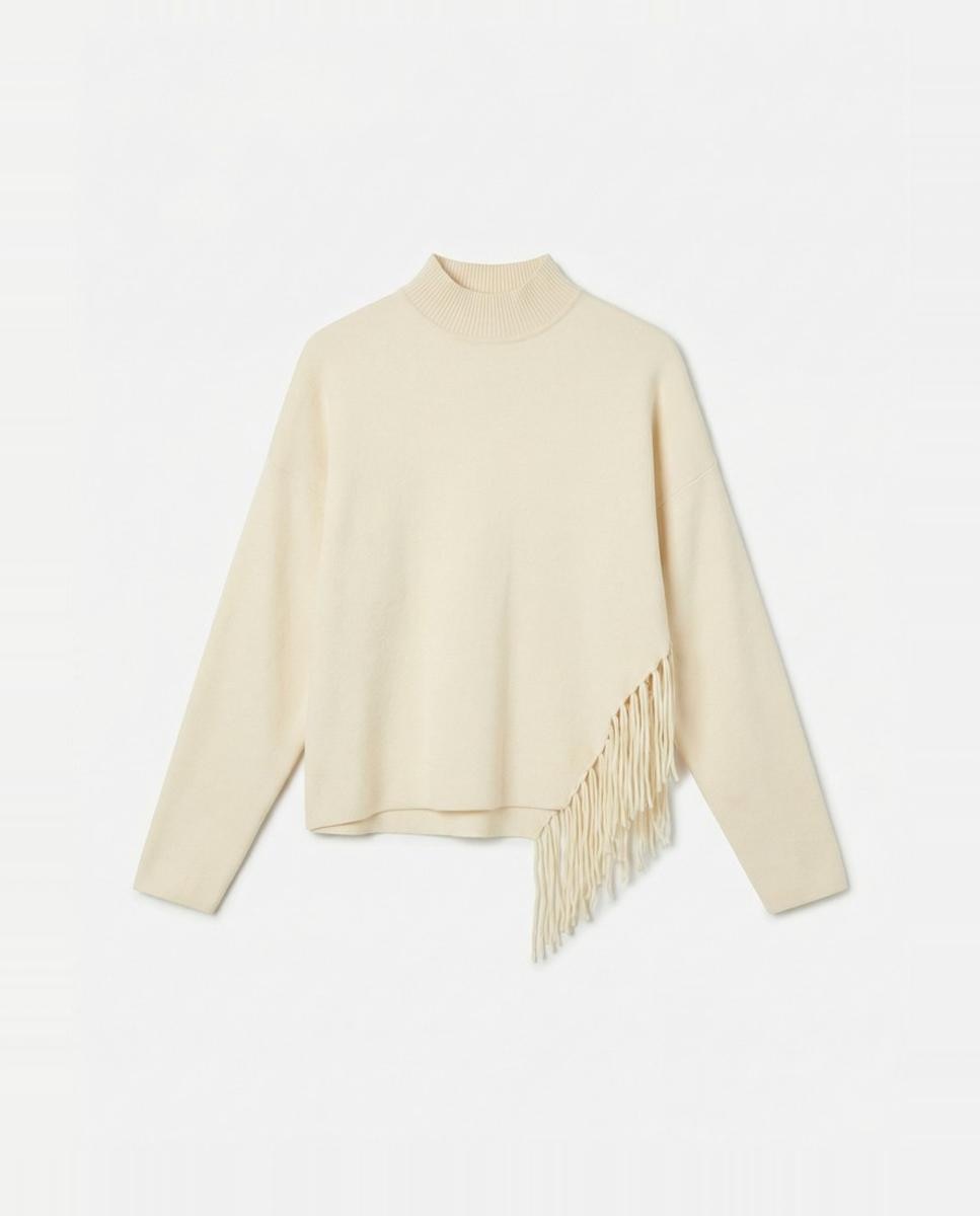 Imagen 5 de Jersey con flecos de manga larga - Vero Moda - Beige Beige