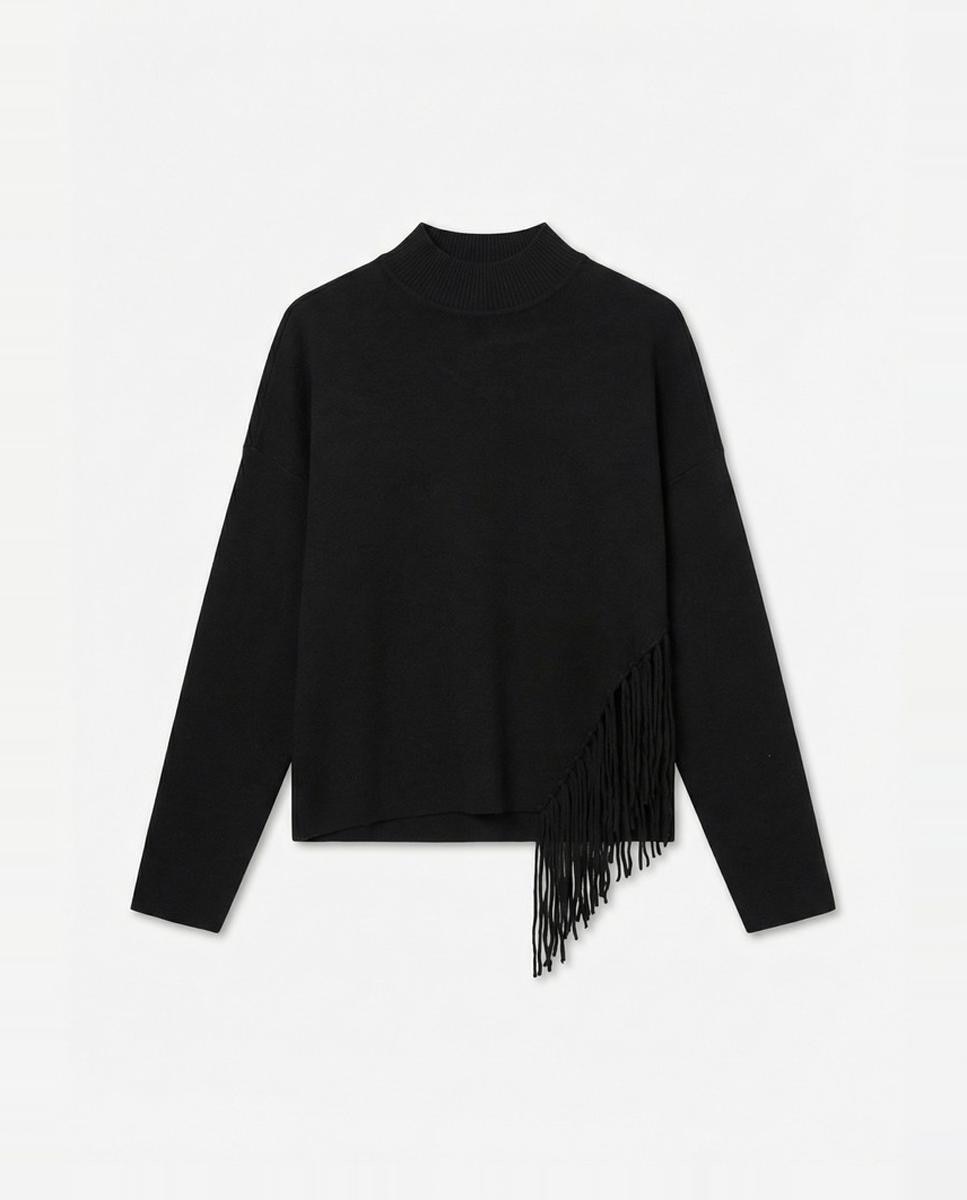 Imagen 5 de Jersey con flecos de manga larga - Vero Moda - Negro Negro