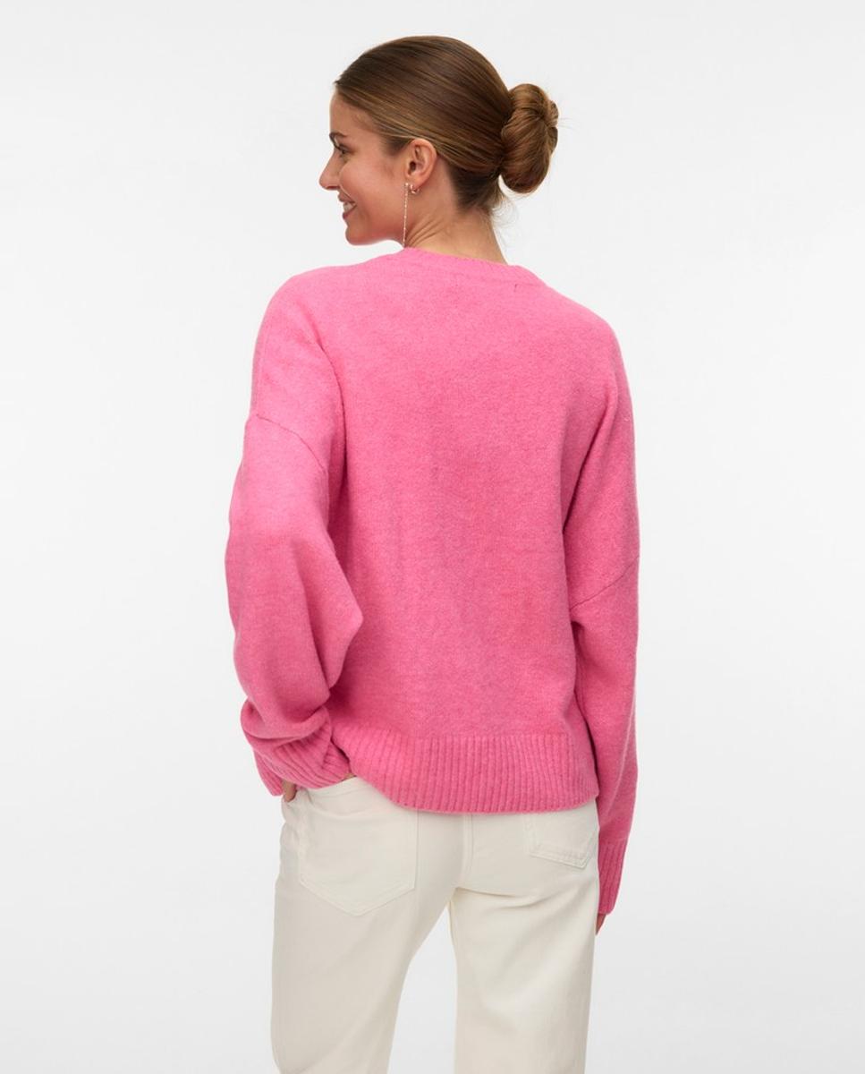 Jersey de lana de mujer corte recto - Vero Moda - Fucsia Fucsia-2