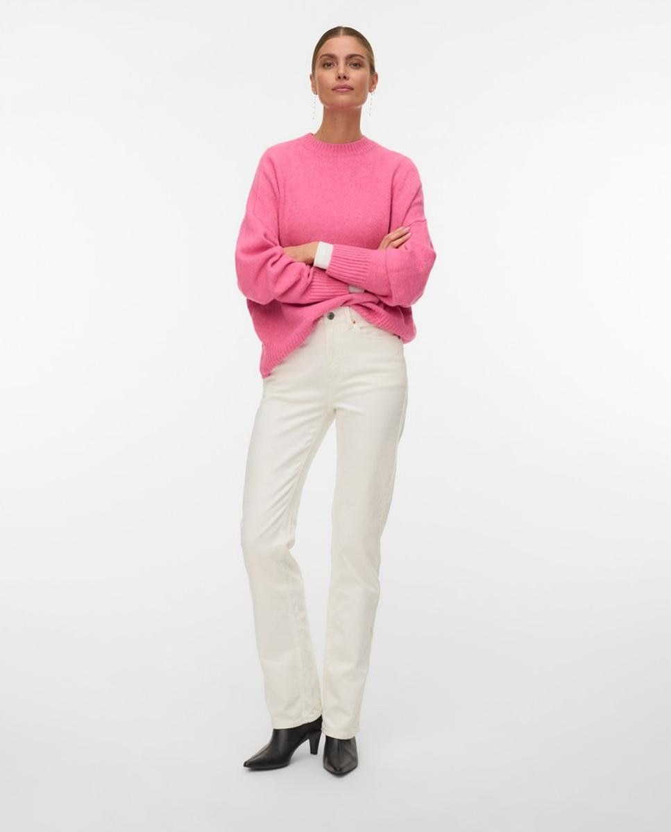 Jersey de lana de mujer corte recto - Vero Moda - Fucsia Fucsia-5