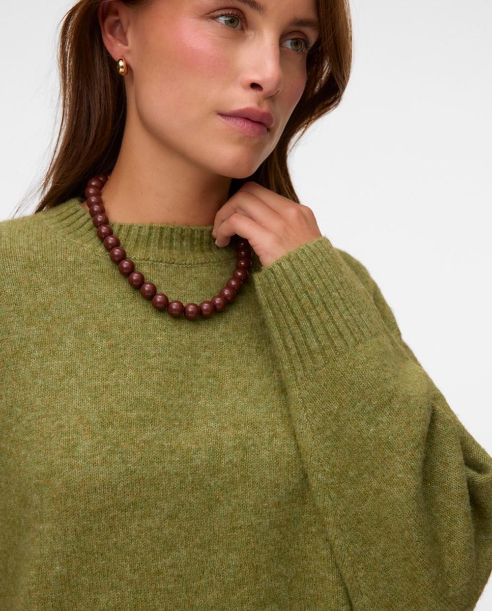 Jersey de lana de mujer corte recto - Vero Moda - Kaki Kaki-2