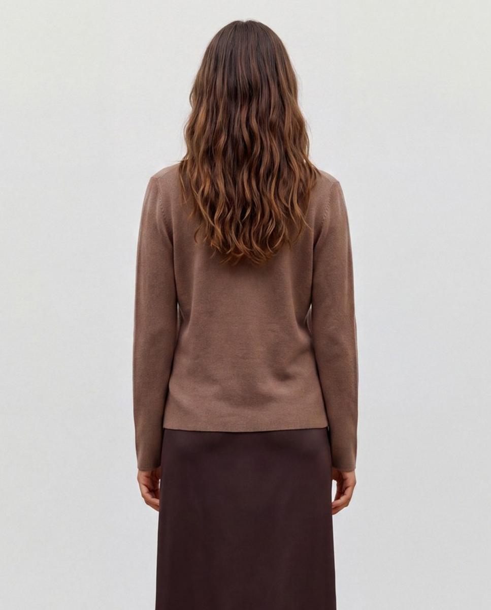 Cárdigan cuello pico de manga larga - Vero Moda - Topo Topo-2