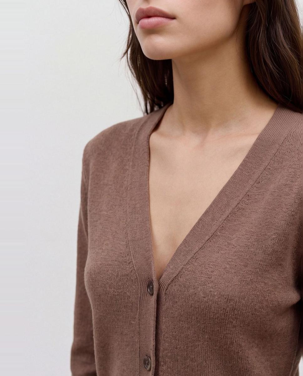 Cárdigan cuello pico de manga larga - Vero Moda - Topo Topo-3
