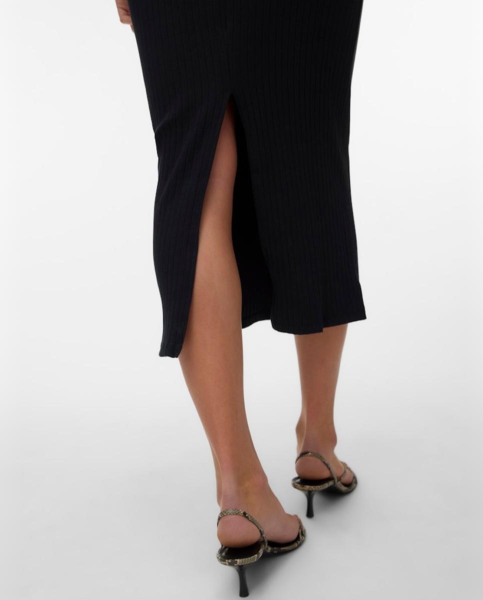 Falda midi de tubo - Vero Moda - Negro Negro-4