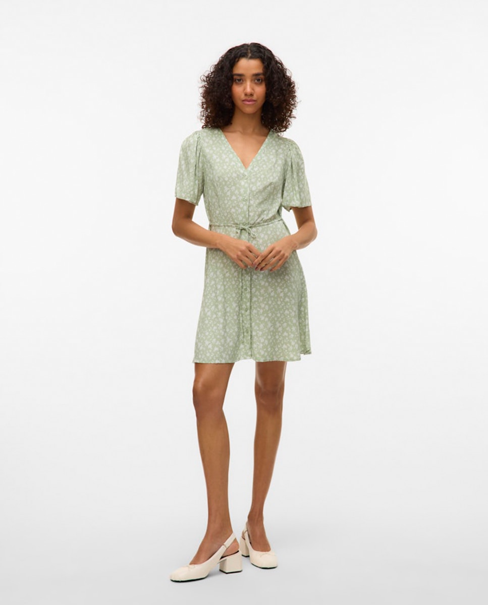 Imagem 0 de Vestido curto com botões