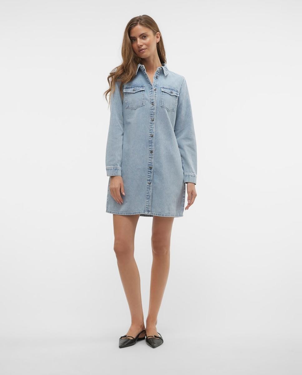 Imagem 0 de Vestido curto de ganga