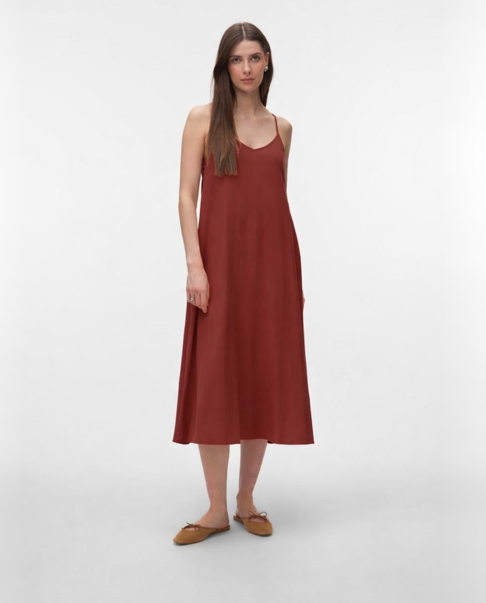 Vero Moda - Vestido largo lino.