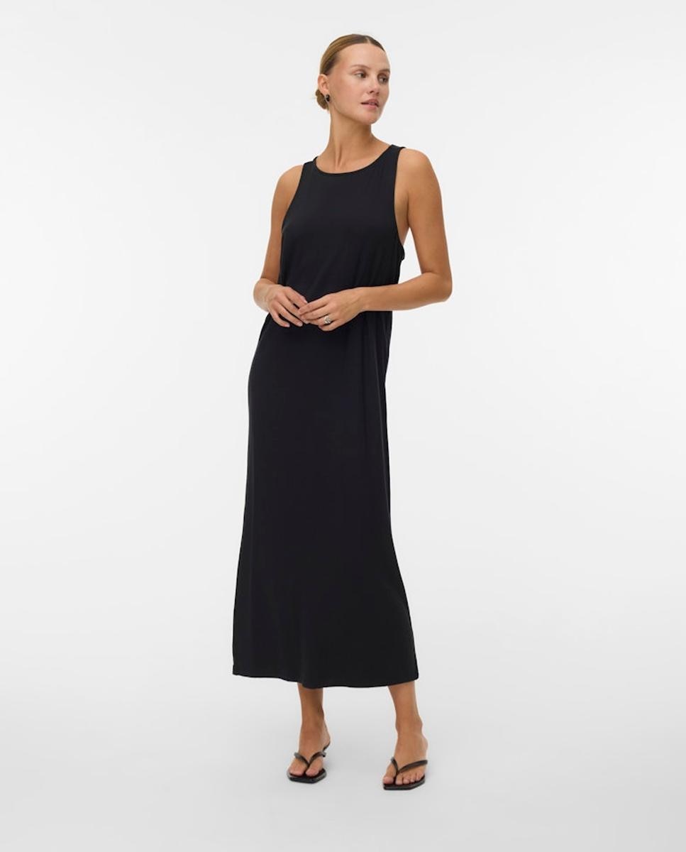 Vero Moda - Vestido tobillero con espalda cruzada.