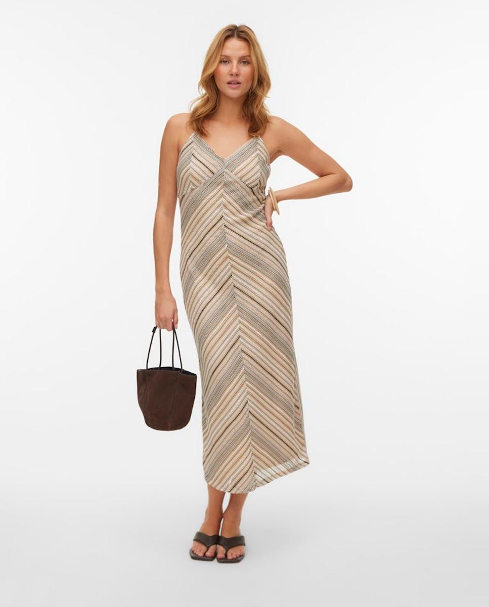 Vero Moda - Vestido largo de rayas.