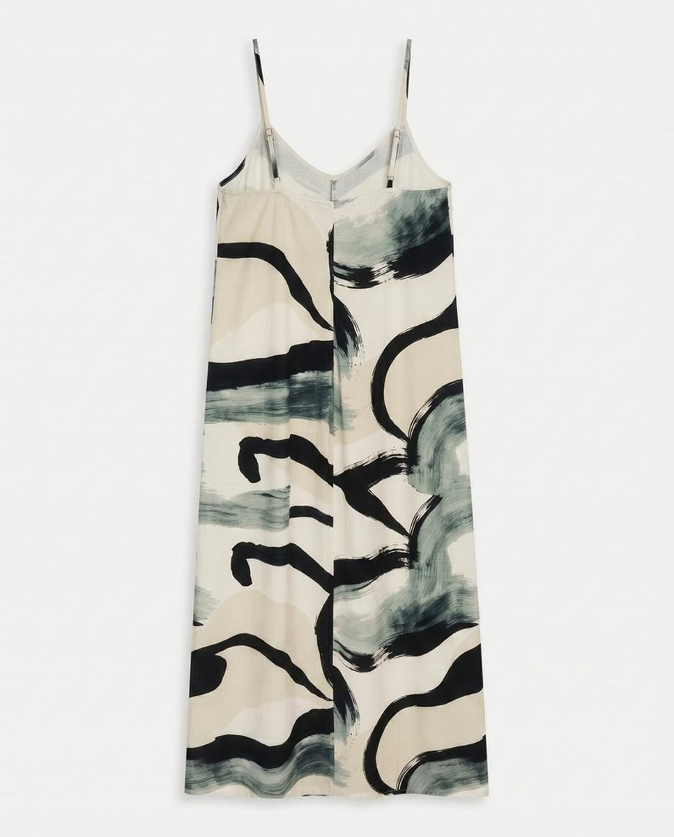 Vestido comprido de alças Branco-7
