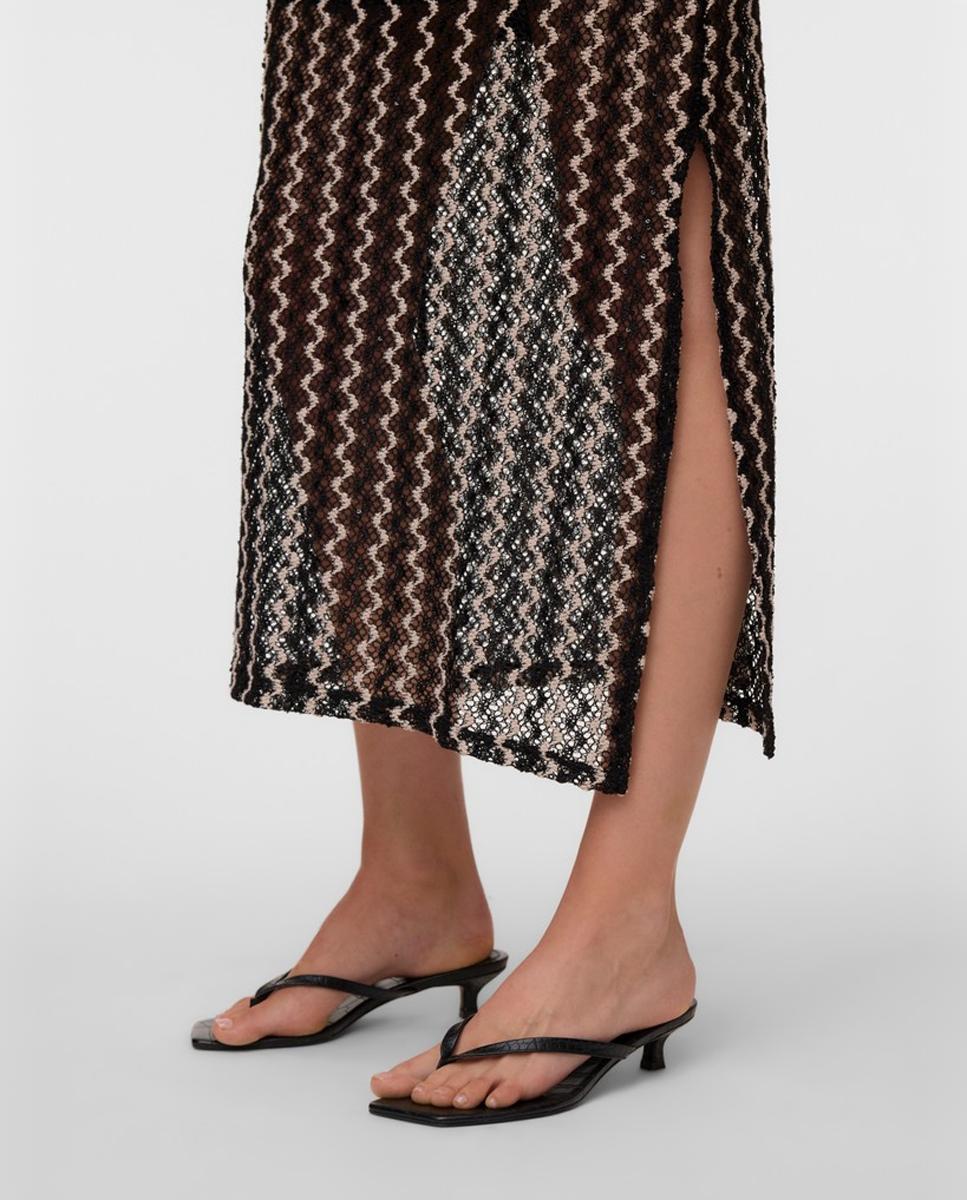 Vestido Comprido com Crochet Preto-3
