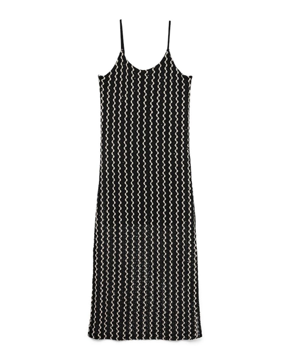 Vestido Comprido com Crochet Preto-6