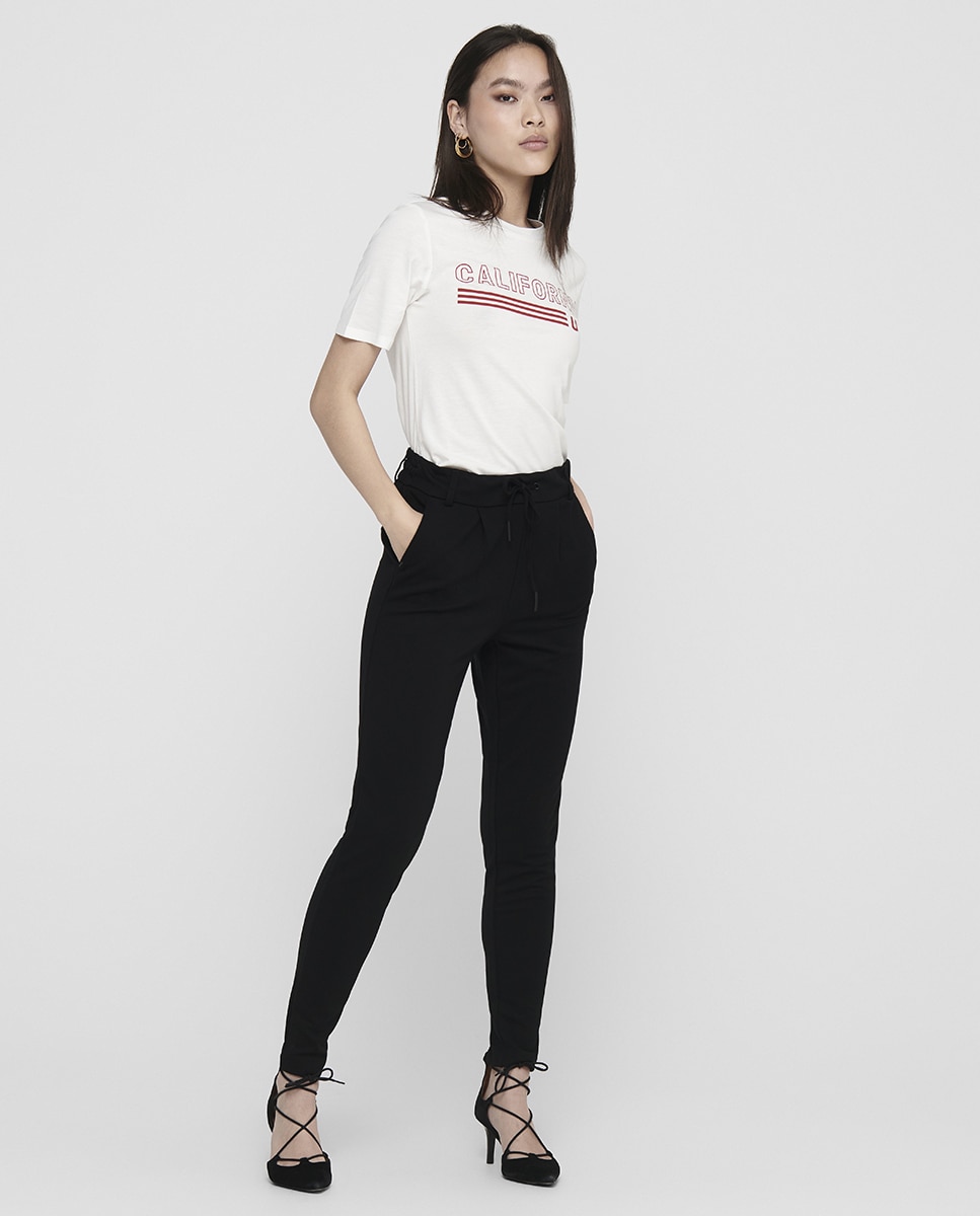 Only - Pantalón de mujer con cordón.