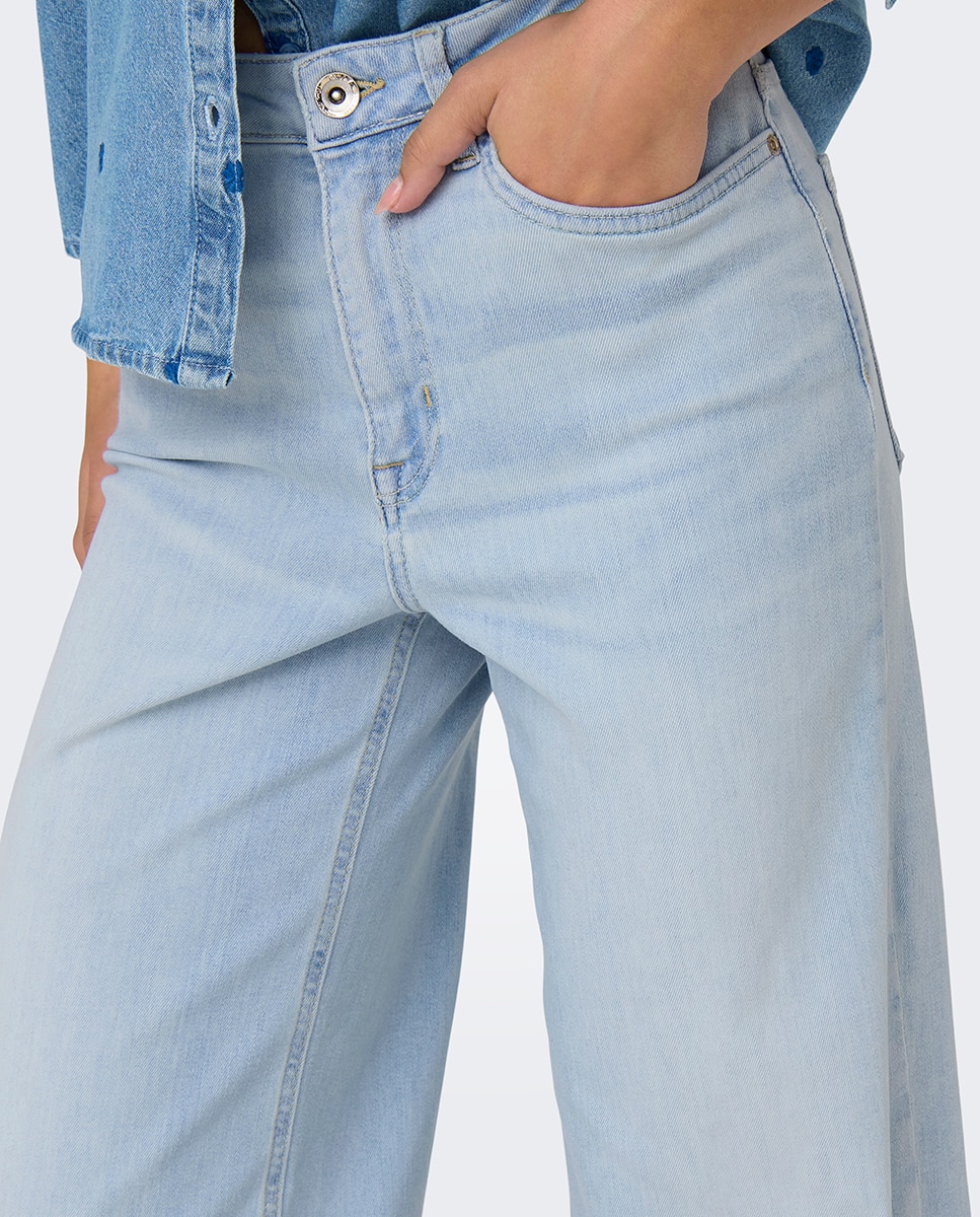 Jeans Largas Azul-claro-5