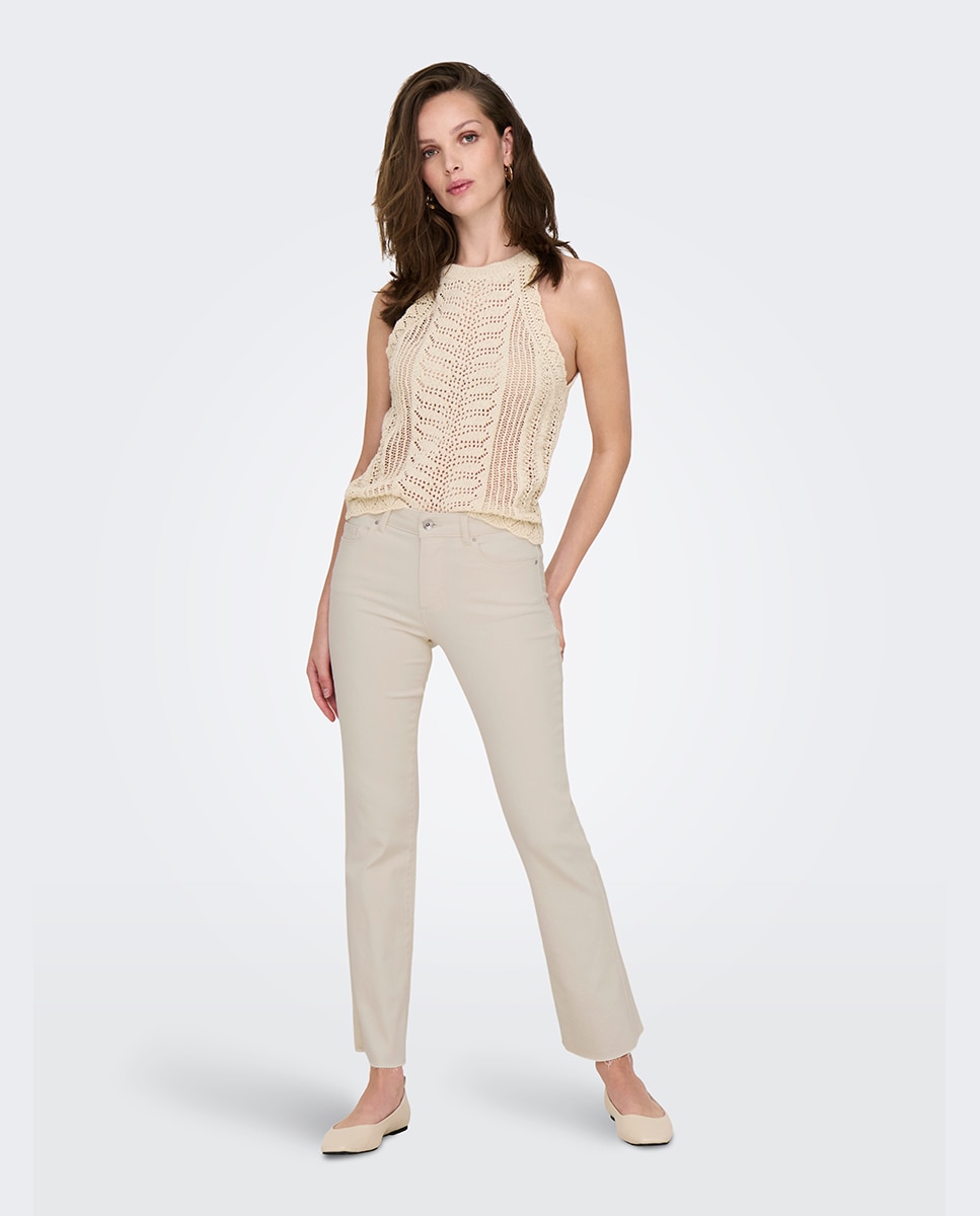 Only - Vaquero crop de mujer flare.
