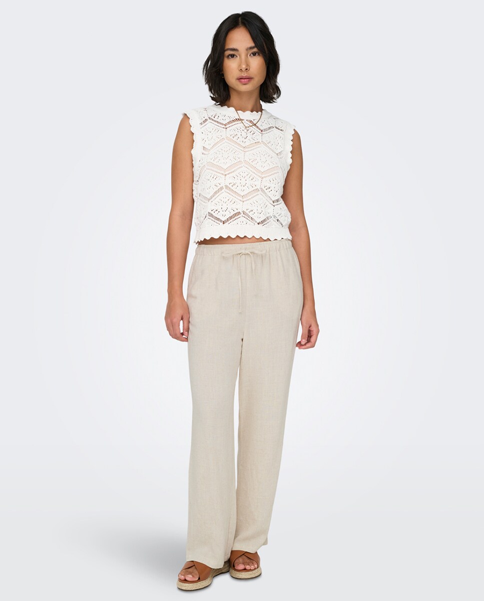 Pantalón largo ancho de mujer · Only · El Corte Inglés