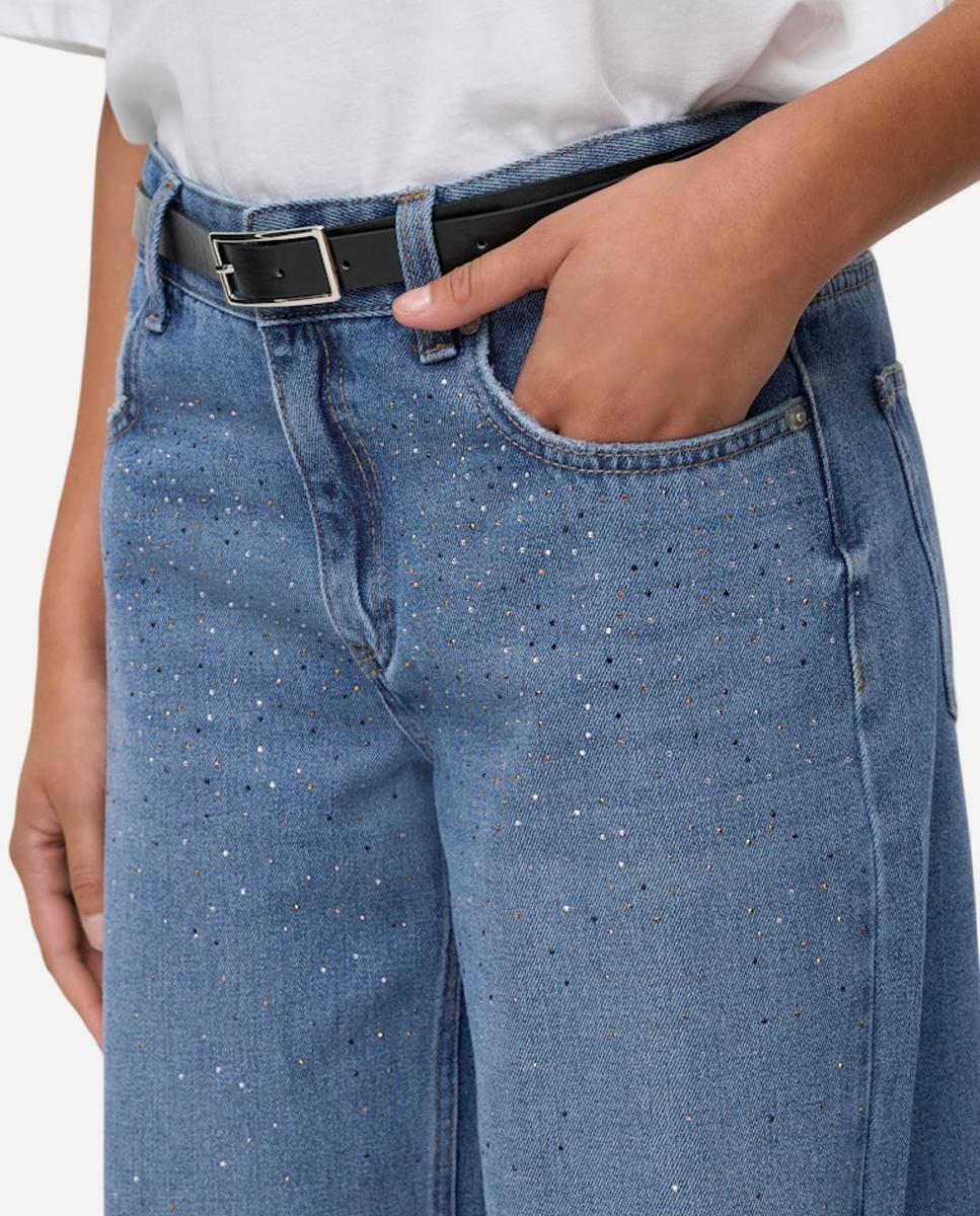 Jeans Largas Azul-3