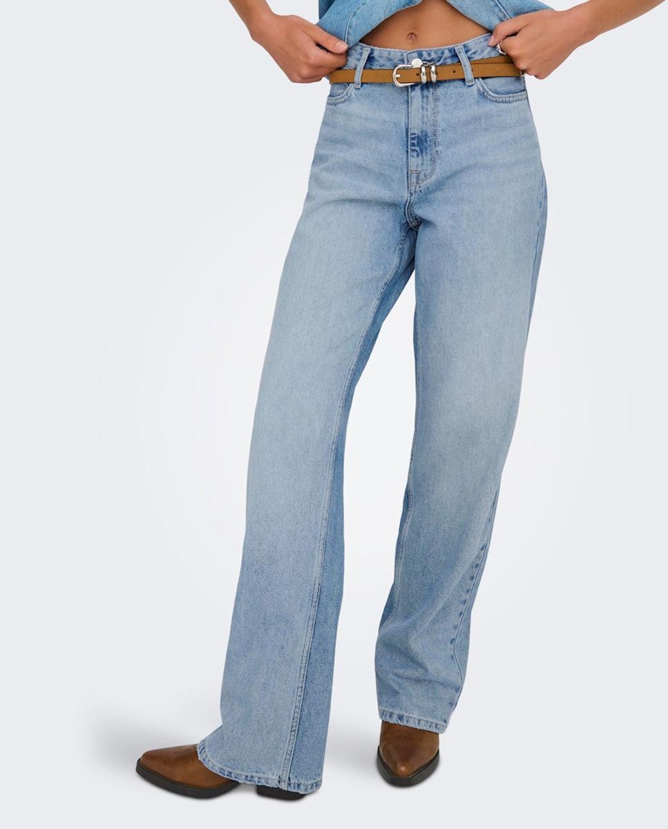 Jeans Largas Azul-3