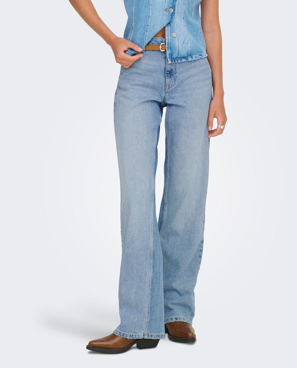 Jeans Largas Azul-5