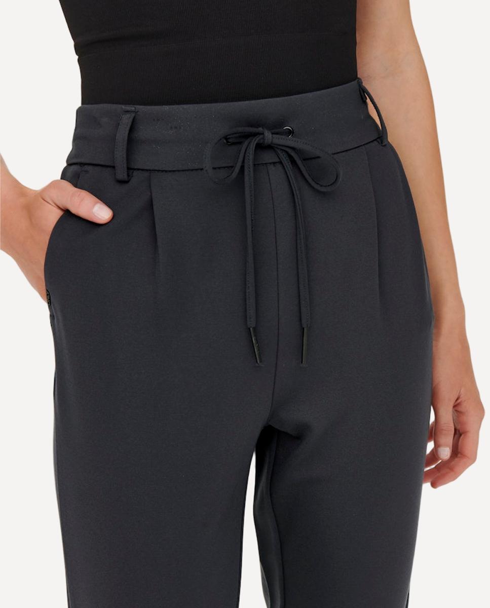 Pantalón de mujer con cordón - Only - Azul marino Azul marino-4