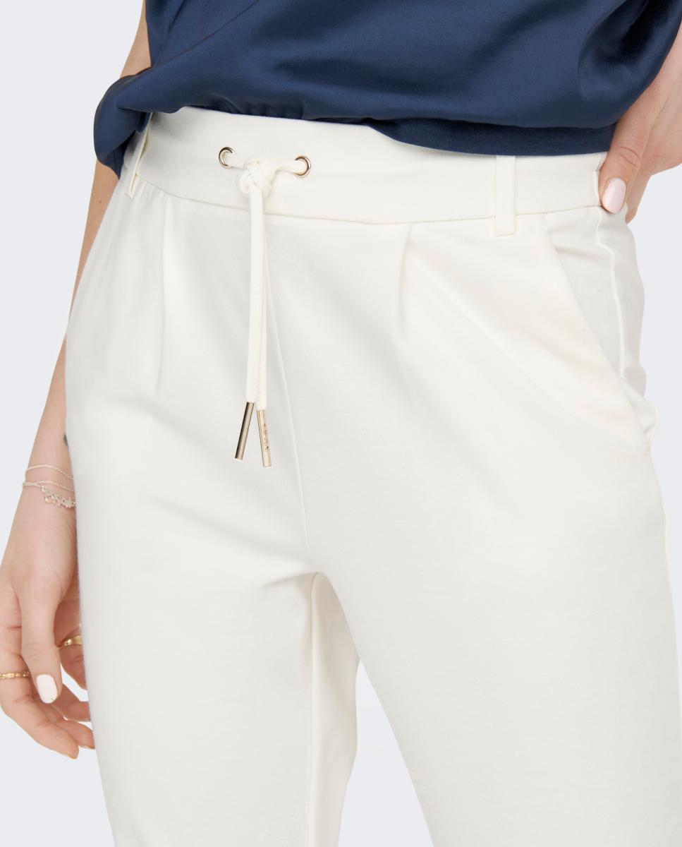 Calças com Cordão Branco-3